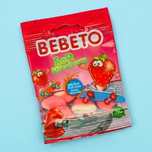 Жевательный мармелад BEBETO Микс, 6 вкусов ассорти, 18 г