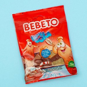 Жевательный мармелад BEBETO Микс, 6 вкусов ассорти, 18 г