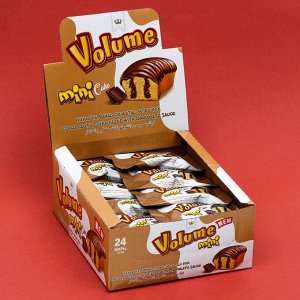 Кекс Volume с шоколадной глазурью и шоколадным кремом 25г