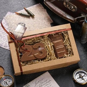 Бельгийский шоколад, 2 в 1 «23 февраля + Джип», 160 г
