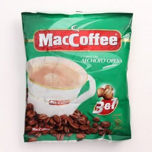 Напиток кофейный растворимый MacCoffee 3 в1 Лесной орех 25 х 18г