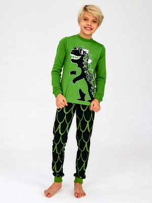 Домашний костюм "Динозавр",зеленый 110