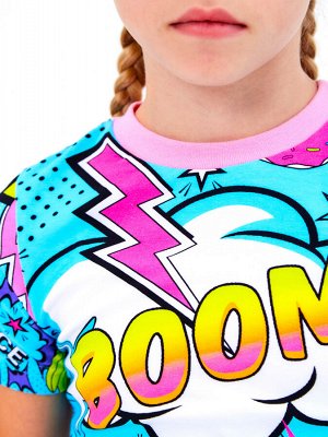 Костюм детский летний спортивного стиля BOOM светло-бирюзовый