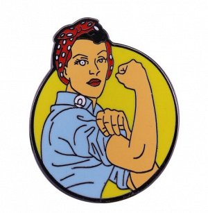 Значок-пин "Women power badge"