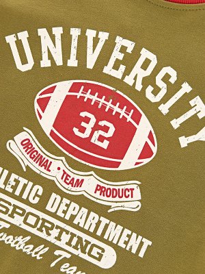 Свитшот "University 32" (122-146см) UD 0225(2)хаки