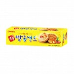 Печенье с арахисовым кремом CROWN Kook Hee Sand Peanut  70 гр