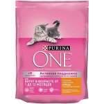 Purina ONE® Сухой корм для котят, с высоким содержанием курицы и цельными злаками, Пакет, 200 г