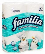 Полотенца бумаж.Familia Plus 2 рул.2-х.сл.