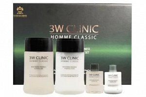 3W Набор мужской "Homme Classic Moisturizing Freshness Essential Skin Care" 360 мл.1*20 шт.Арт-14829