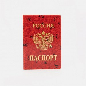 Обложка для паспорта, цвет красный 1256666