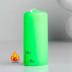 Свеча - цилиндр ароматическая "Яблоко" 4х9 см