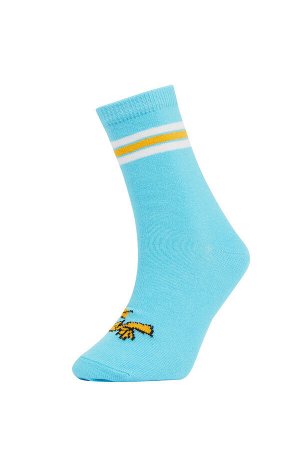 Набор из 2 длинных носков для девочек с лицензией Snoopy из хлопка