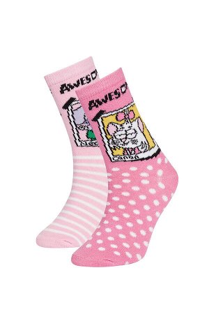 Комплект из 2 длинных носков с лицензией King _akir для девочек