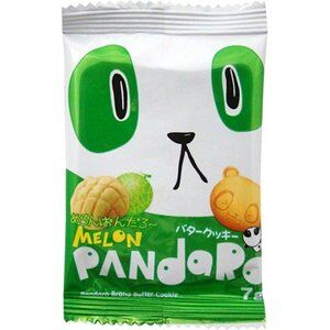 Печенье панда Yaokin Inc в форме мордочек с разными выражениями "Дыня" 7г 1/24 Япония