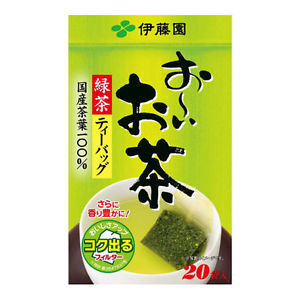 Чай зеленый листовой Генмайча фильтр пакет с обжареным рисом и добавлением Маття 40г 20 пакетиков Япония