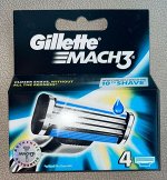 Кассеты Gillette MACH3, 4 шт