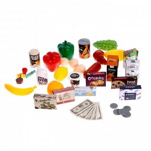 Продуктовая тележка «Шопинг карт» с продуктами, 42 предмета