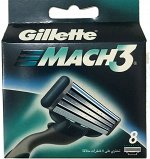Кассеты Gillette MACH3, 8 шт