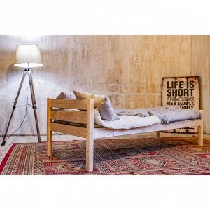 Односпальная кровать «Светлячок», 900х2000, массив, цвет сосна