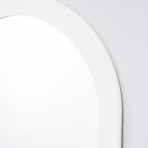 Зеркало настенное, полуовальное, белое, 48х136 см, зп=40х128 см