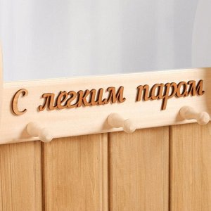 Зepkaлo "peзнoe с лeгkим пapoм" с пoлkoй 45х33 см