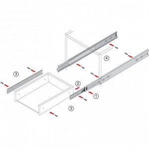 Шариковые направляющие BOYARD DB3501Zn/450