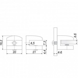 Полкодержатель BOYARD P512AB.2