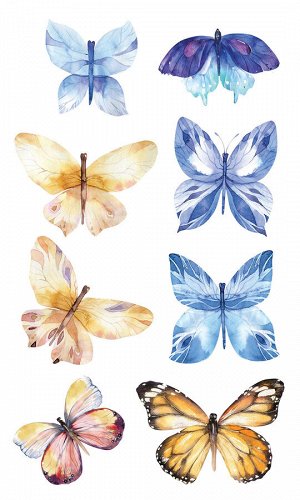 НАКЛЕЙКИ ДЕКОРАТИВНЫЕ ВИНИЛОВЫЕ 30х50 Бабочки