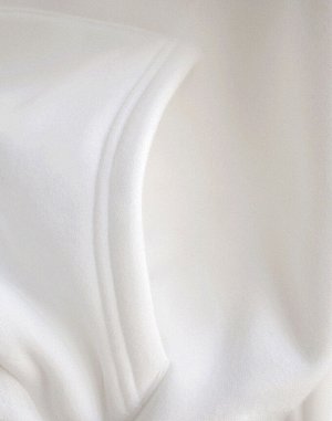 Толстовка женская утепленная без принта с мелкой надписью &quot;LEFT&quot;, цвет белый