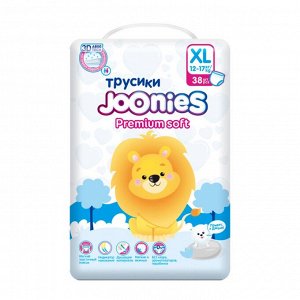 JOONIES Premium Soft Подгузники-трусики, размер XL (12-17 кг), 38 шт.