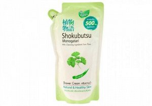 "Shokubutsu" Крем-гель для душа 500мл (мягкая упак) "Гинкго"