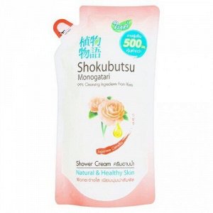 Shokubutsu, Крем-гель для душа 500мл (мягкая упак) "Японская Камелия", Таиланд