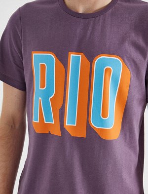Футболка фиолетовая "Рио"