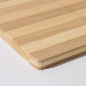 Доска разделочная деревянная Доляна «Зебра», 28x18 см