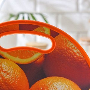 Доска разделочная Доляна «Апельсины», d=30 см