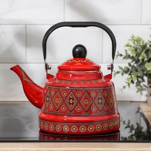 Чайник «Скандинавия», 1,7 л, 21x16x22 см, цвет красный