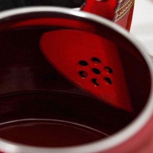 Чайник «Скандинавия», 2,5 л, 24x18x23,5 см, цвет красный