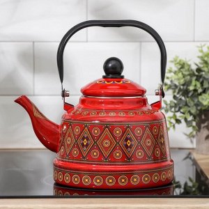 Чайник «Скандинавия», 2,5 л, 24x18x23,5 см, цвет красный