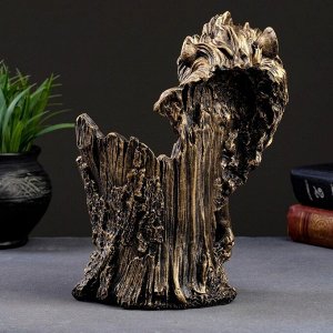 Подставка для бутылки «Лев», под бронзу, 14x19x24 см