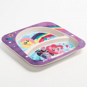Набор детской бамбуковой посуды, 5 предметов "Пони", My Little Pony