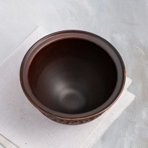Салатник "Универсальный", декор, красная глина, 1.5 л