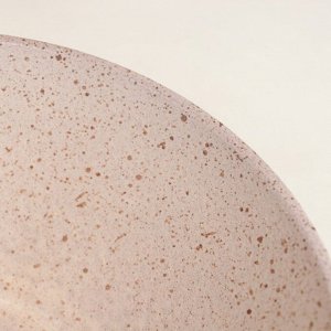 Салатник "Гранит", кремовый, красная глина, 0.7 л