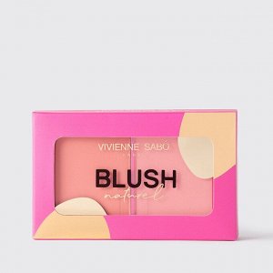 VIVIENNE SABO Палетка Румян Naturel, тон 02 пыльно-розовый+розовый