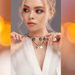 Подвеска с фианитами бесцветные