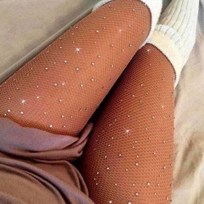 Колготки с большими стразами идеально для праздников