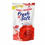 LION &quot;Essence Fresh &amp; Soft&quot; Средство для стирки жидкое 400мл &quot;Red Rose&quot; (Sparkling Kiss) (мягкая упак.) /24шт/ Таиланд