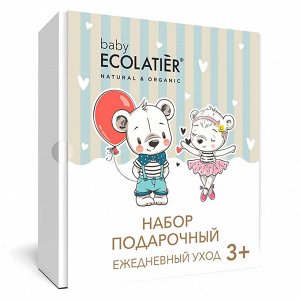 Ecolatier Набор подарочный Pure Baby 3+ (Шампунь 2в1+Молочко с пантенолом)