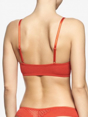 LUI et ELLE EFS0101 melange rouge Бралет женский с мягкими чашками, без каркасов