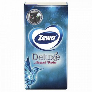 Платки носовые ZEWA Deluxe, 3-х слойные, 10 шт. х (спайка 10 пачек), 51174