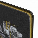 Блокнот МАЛЫЙ ФОРМАТ (100х150 мм) А6, BRAUBERG VISTA &quot;Rose&quot;, под кожу, твердый, срез фольга, 80 л., 112097